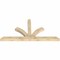 Ekena Millwork Richland Rough Sawn Timber Gable Bracket, Douglas Fir, 108"W x 54"H x 6"D x 6"F, 12/12 Pitch GBW108X54X0606RIC00RDF - alternate 3